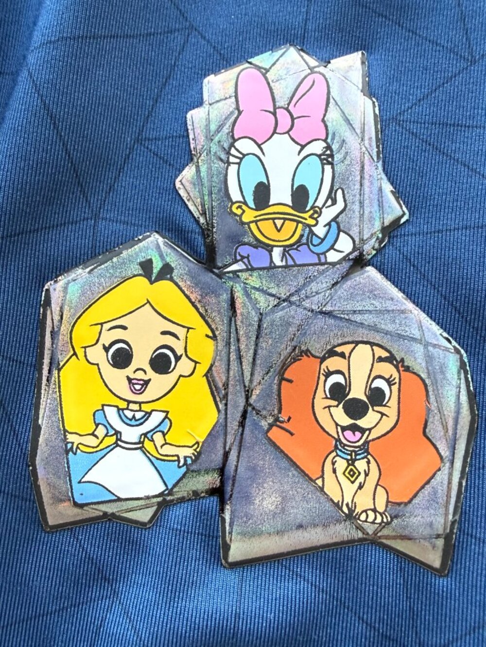 Disney 100 Girls XS Blue Leggings Character Detail - Picture 4 of 8